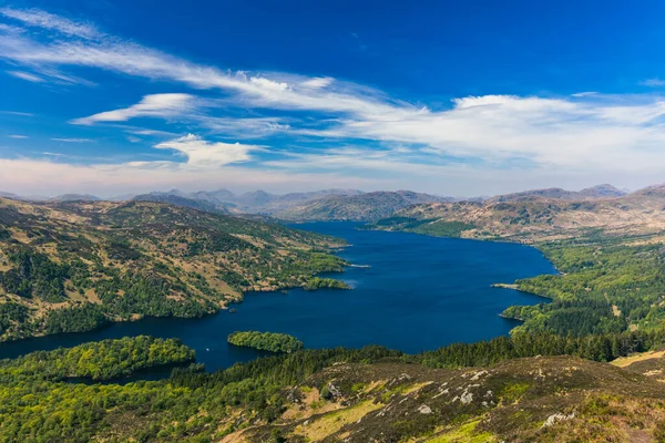 Ben Hill Trossachs Skoçya Daki Katrine Gölü — Stok fotoğraf