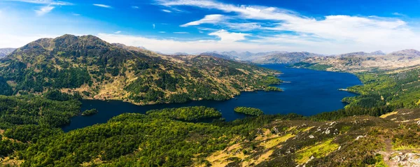 Ben Hill Och Loch Katrine Trossachs Skottland — Stockfoto