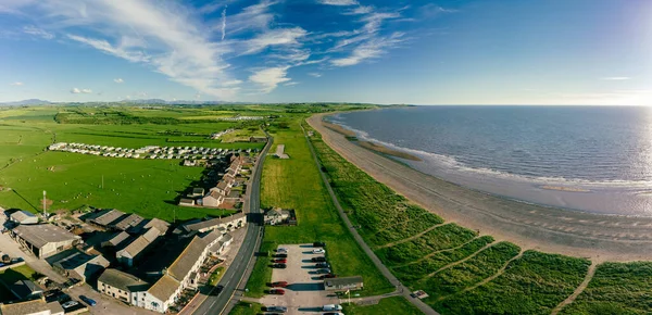 Uitzicht Allonby Village Beach Allerdale District Cumbria Verenigd Koninkrijk — Stockfoto