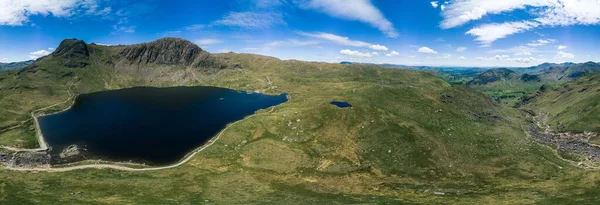 Uitzicht Vanuit Lucht Het Stickle Tarn Meer Het Lake District — Stockfoto