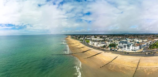 Panoramisch Uitzicht Het Strand Van Bognor Regis West Sussex Engeland — Stockfoto