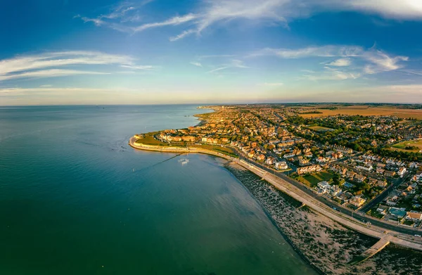 Aerial Drone View Westgate Sea Margate Kent Egyesült Királyság — Stock Fotó