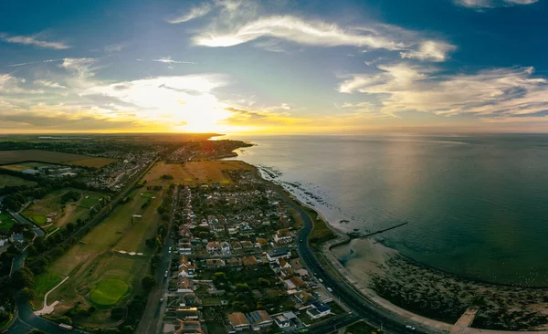 Luchtdrone View Westgate Sea Margate Kent Verenigd Koninkrijk — Stockfoto