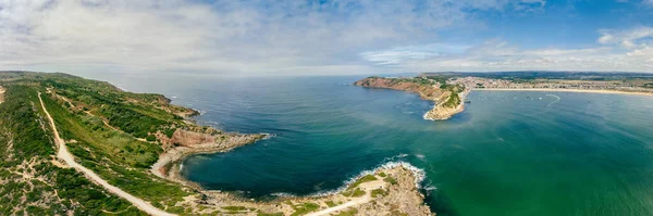 Вид Воздуха Деревню Залив Сан Мартинью Порту Западная Португалия — стоковое фото