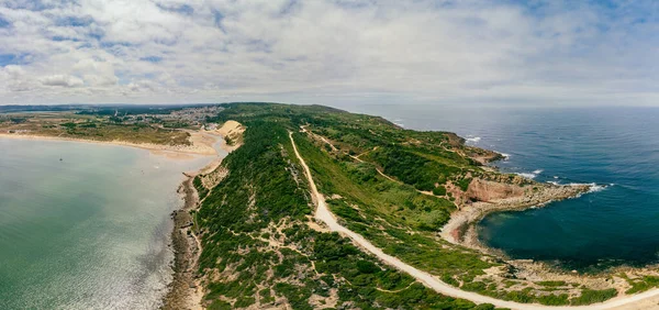 Aerial View Village Bay Sao Martinho Porto West Portugal — Stock Photo, Image