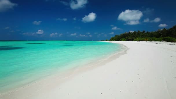 Laguna tropical en Maldivas — Vídeos de Stock