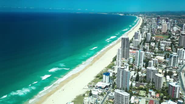 Gold coast i Australien — Stockvideo