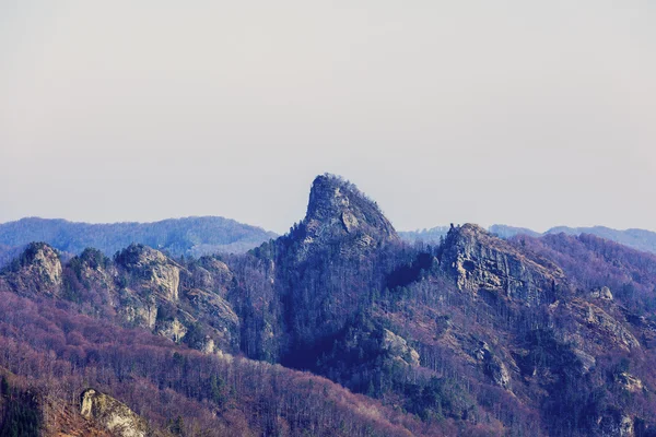 Paisaje con montañas rocosas Parque Nacional Buila, Cárpatos —  Fotos de Stock