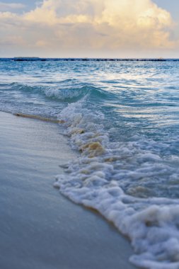 sandspit Maldivler ile güzel ada plaj