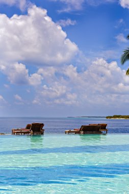 Okyanus manzaralı güzel bir oda egzotik Havuzu