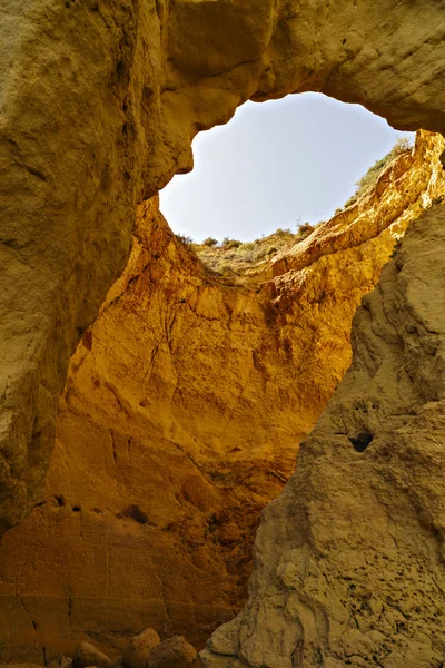 Beautiful cave in the Algarve Portugal — Stock Photo, Image