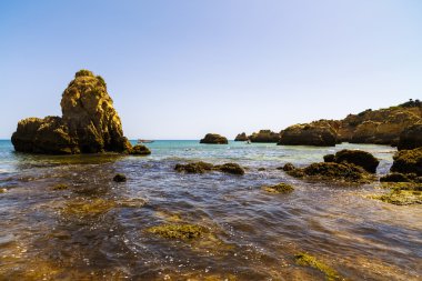 kayalık okyanus kıyı ile güzel manzara