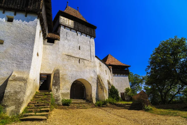 Imágenes del monasterio fortificado de Viscri — Foto de Stock