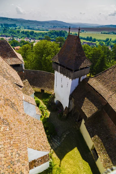 Imágenes del monasterio fortificado de Viscri — Foto de Stock