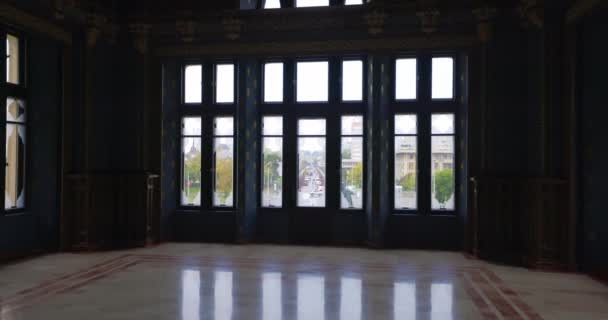2020年11月7日 罗马尼亚Iasi艺术博物馆内Voivodes大厅的图像 — 图库视频影像
