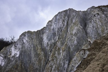 Romanya 'da bir doğa rezervi olan Praid Tuzu Dağı ve Kanyonu' nun görüntüleri.