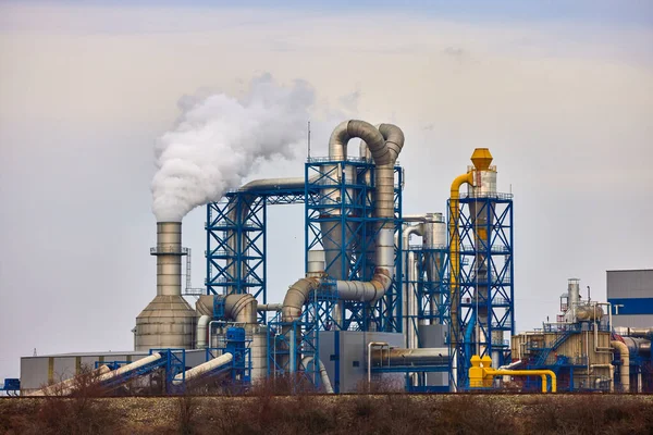Luchtverontreiniging Door Houtverwerkende Industrie Stockfoto