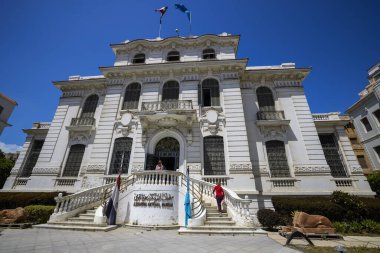 Mısır, İskenderiye 26 Nisan 2021: Ulusal müzeden görüntüler. İskenderiye 'deki ünlü Ulusal Müze, Mısır.