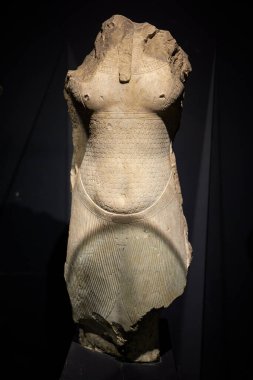 Mısır, İskenderiye 26 Nisan 2021: Ulusal müzeden görüntüler. İskenderiye 'deki ünlü Ulusal Müze, Mısır.