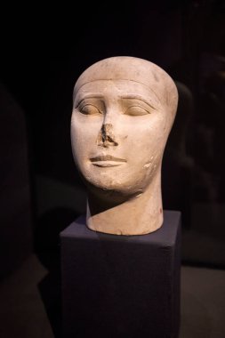 Mısır, İskenderiye 26 Nisan 2021: Ulusal müzeden görüntüler. İskenderiye 'deki ünlü Ulusal Müze, Mısır.