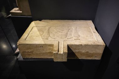 Mısır, İskenderiye 26 Nisan 2021: Ulusal müzeden görüntüler. İskenderiye 'deki ünlü Ulusal Müze, Mısır.