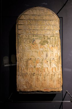 Mısır, İskenderiye 26 Nisan 2021: Ulusal müzeden görüntüler. İskenderiye 'deki ünlü Ulusal Müze, Mısır.