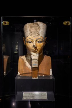 Mısır, İskenderiye 26 Nisan 2021: Ulusal müzeden görüntüler. İskenderiye 'deki ünlü Ulusal Müze, Mısır.