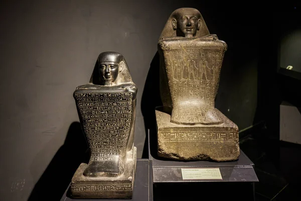 Egypte Alexandrië April 2021 Beelden Uit Het Nationaal Museum Beroemd Stockafbeelding