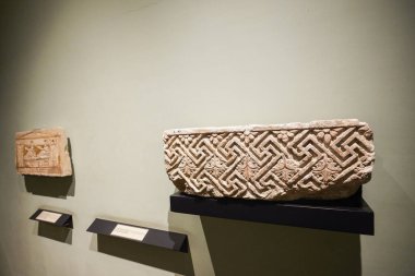 Mısır, İskenderiye 26 Nisan 2021: Ulusal müzeden görüntüler. İskenderiye 'deki ünlü Ulusal Müze, Mısır.