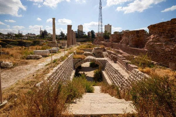 Alexandrie Égypte Avril 2021 Amphithéâtre Romain Des Iie Ive Siècles — Photo