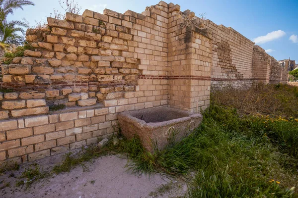 Alexandria Egipto Abril 2021 Anfiteatro Romano Los Siglos Ruinas Piezas — Foto de Stock