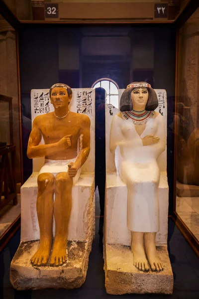 カイロエジプト 2021年4月13日 エジプト博物館 各種展示 — ストック写真