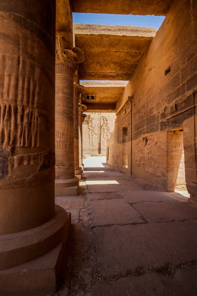 Edfou Aswan Egypte Avril 2021 Temple Isis Île Philae Dans — Photo