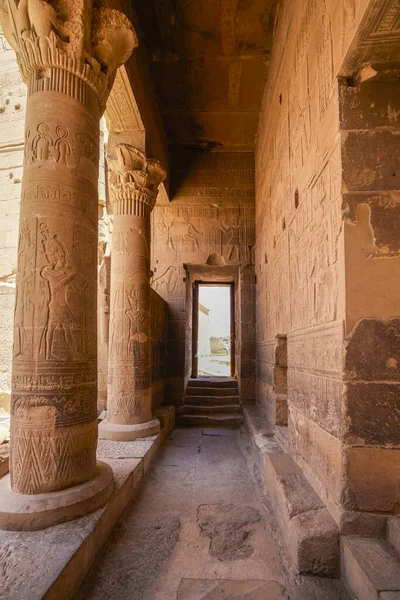 Edfou Aswan Egypte Avril 2021 Temple Isis Île Philae Dans — Photo