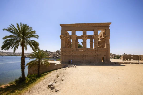 Эдфу Aswan Egypt Апреля 2021 Года Храм Изиды Острове Филе — стоковое фото