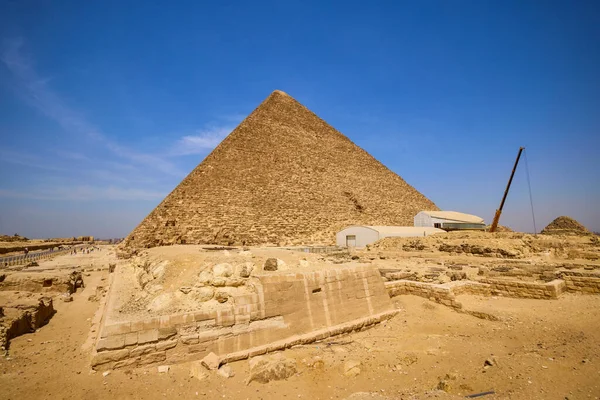 Den April 2021 Egypten Kairo Och Giza Allmän Syn Pyramider — Stockfoto