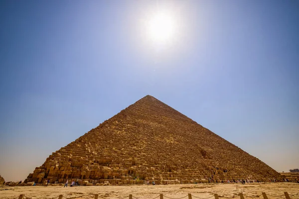 Апреля 2021 Года Египет Каир Гиза Общий Вид Пирамид — стоковое фото