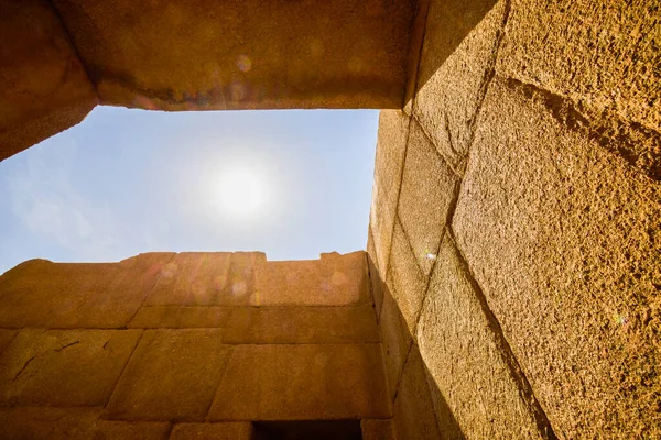 Απριλίου 2021 Αίγυπτος Κάιρο Γκίζα Γενική Άποψη Των Πυραμίδων — Φωτογραφία Αρχείου