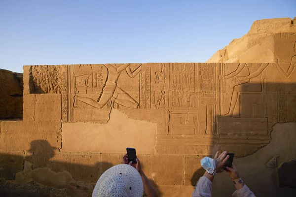 Egyiptom Luxor 2021 Április Kom Ombo Temploma — Stock Fotó