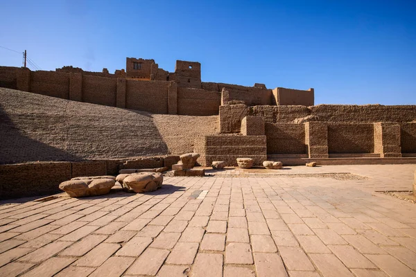 Edfu Egipto Abril 2021 Templo Horus Importante Atracción Turística — Foto de Stock