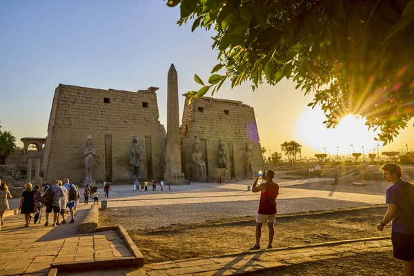 Kwi 2021 Starożytna Świątynia Luxor Luksorze Egipt — Zdjęcie stockowe