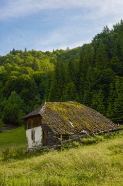 Rucar Romanya 'nın kırsal kesimindeki dağlık arazi