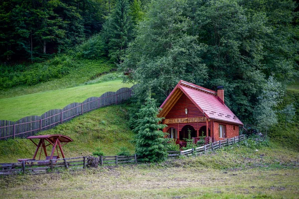 Красивый Пейзаж Сельской Горной Местностью Рукаре Румыния — стоковое фото