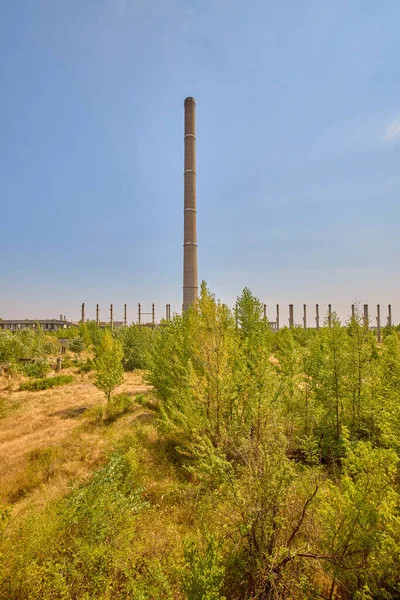 Beelden Van Enkele Industriële Gebouwen Ergens Roemenië — Stockfoto