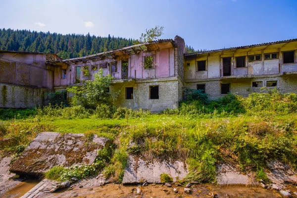 Casas Usadas Por Mineiros Abandonados Algum Lugar Romênia — Fotografia de Stock