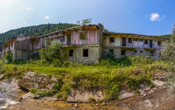 Hogares Utilizados Por Los Mineros Abandonados Algún Lugar Rumania — Foto de Stock