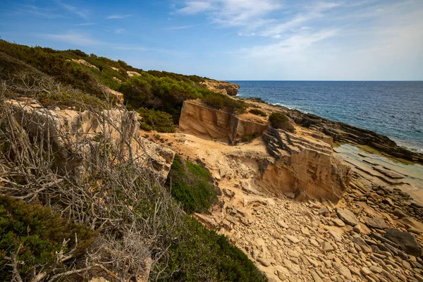 Krásná Krajina Mořským Pobřežím Ostrově Palma Mallorca — Stock fotografie
