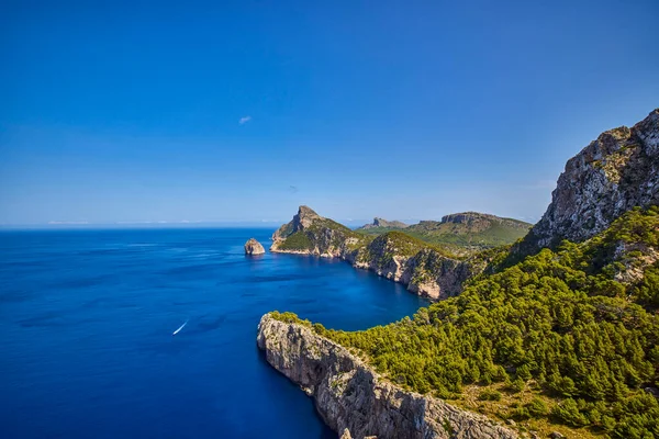 Bela Paisagem Com Uma Costa Marítima Ilha Palma Mallorca — Fotografia de Stock