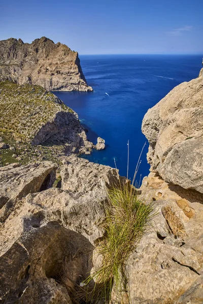 Bela Paisagem Com Uma Costa Marítima Ilha Palma Mallorca — Fotografia de Stock