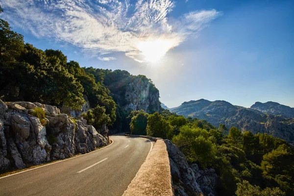 Gyönyörű Hegyvidéki Táj Palma Mallorca Szigetén Baleár Szigetek Spanyolország — Stock Fotó